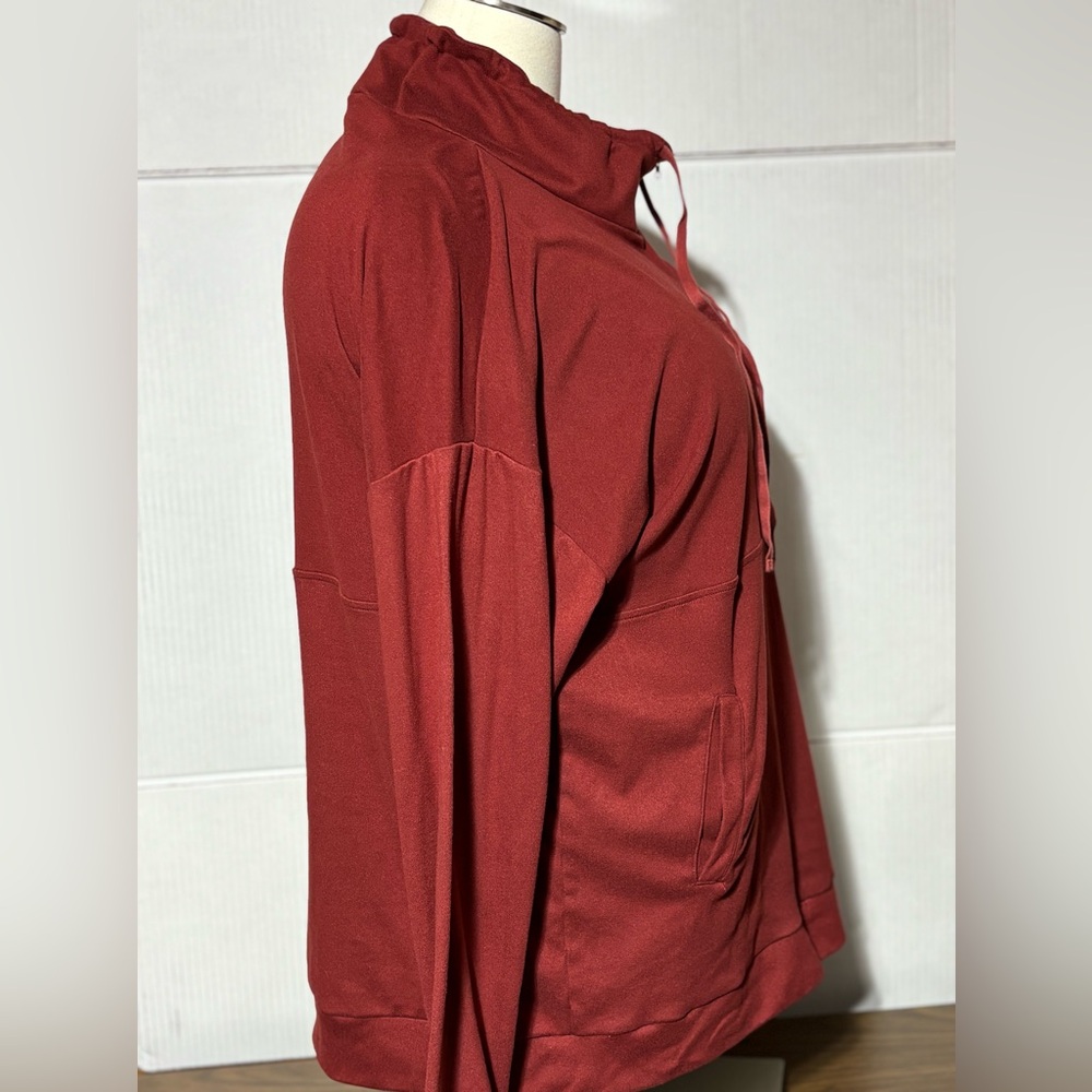 Berryou ladies 2XL butter soft long sleeve pull over. Drawstring neck ft pocket - Picture 4 of 7